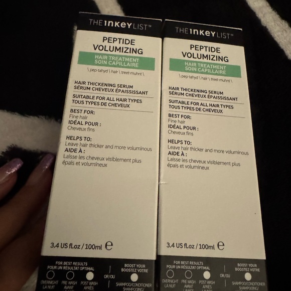 The Inkey List Other - The Inkey List Peptide Volumizing Hair Treatment - 2 new in box